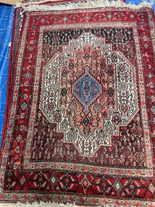 Hand Knotted Persian Bijar Rug 5.10x3.10 Ft.  Free Shipping.