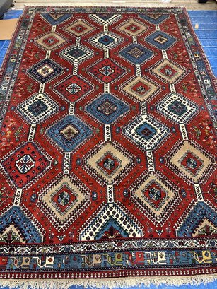 Hand Knotted Persian Yelemeh Rug 6.8x9.6 Ft   #1286