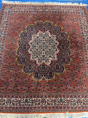 Hand Knotted Persian Kashan Rug 6.1x5.1 Ft  #1288