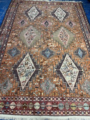 Hand Knotted Persian Soumak Rug 9x4.8 Ft. #1297