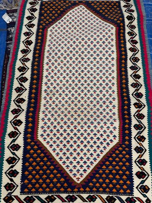Hand Knotted Persian Kilm Rug 3.5x5.5 FT.   #1300