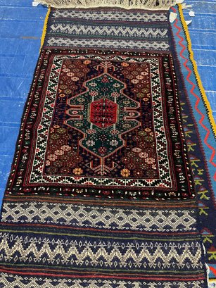 Hand Knotted Persian Turkman Rug 3x5 Ft   #1301.