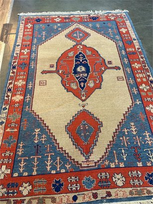 Hand Knotted Heriz Rug  9,6x6.3 Ft   #1344
