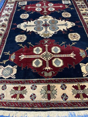 Hand Knotted Heriz Rug 11.8x9 Ft.  #1347