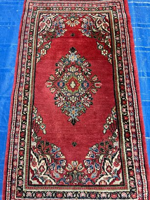 Hand Knotted Persian SArouk Rug 2x4 Ft   #1149