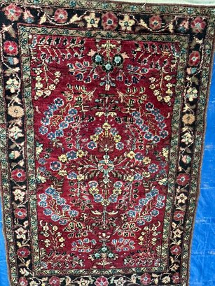 Hand Knotted Persian LIlihan  Rug 4x2.6 Ft.  #1351.