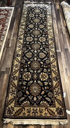 Hand Knotted Agra Tabriz Rug 11.4x3.3 Ft. #1136.