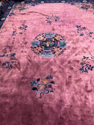 Antique Hand Knotted Chinise Rug 12x15 Ft.   #1140