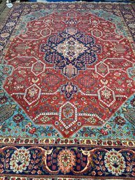 Hand Knotted Persian Tabriz Rug 10x13 Ft