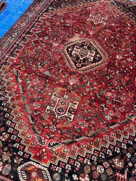 Antique Hand Knotted Persian Ghasghie Rug #1325