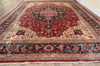 Hand Knotted Heriz Serapr Rug 10x14 Ft    #1235