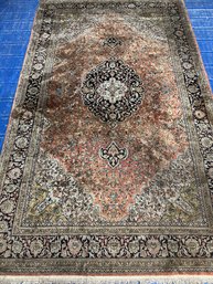 Hand Knotted Hereke Silk Rug 5x8.3 Ft   #1246