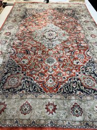 Hand Knotted Hereke Silk Rug 7x4.3 Ft   #1258