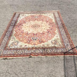 Hand Knotted Oushak Rug 9x12 Ft    #1268