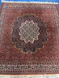 Hand Knotted Persian Kashan Rug 6.1x5.1 Ft  #1288