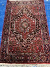 Hand Knotted Persian Bijar Rug 5.5x3.5 Ft. #1291