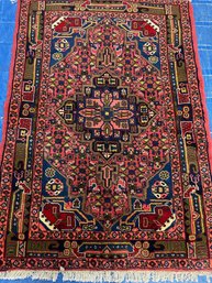 Hand Knotted Persian Lilihan Rug  5x3.4 Ft   #1294.