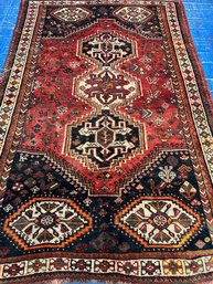 Hand Knotted Persian Ghasghie Rug 5.6x9.8 Ft  #1295