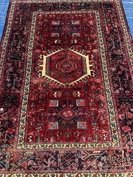 Hand Knotted Persian Heriz Rug 5x6.10 Ft   # 1296