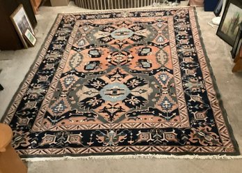 Hand Knotted Heriz Rug 8x11 Ft   #1319.