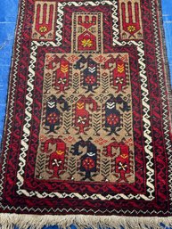 Hand Knotted Persian Balouch Rug 1.8x2.6 Ft.   #1332