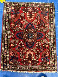 Hand Knotted Persian Sarouk Rug 2x2.6 Ft.  #1353