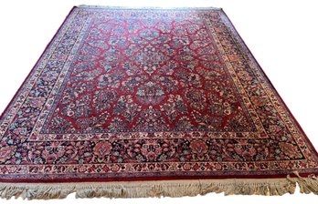 Wool Sarouk Design Rug 11x8.6 Ft.  #1597