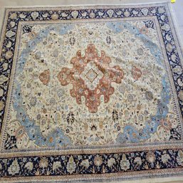 Hand Knotted Persian Tabriz Rug 13.5x9.7 Ft   #1417