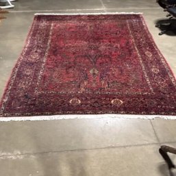 Antique Hand Knotted Persian Sarouk 7x10 Ft.  #1422