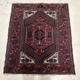 Hand Knotted Persian Josghan Rug 3x4.8 Ft  #1424.