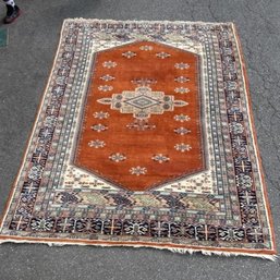 Hand Knotted Bohkara Rug 6.6x9.8 Ft    #1426.