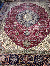 Hand Knotted Persian Tabriz Rug 9.3x13.2 Ft  #1436