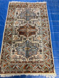 Hand Knotted Bohkara Rug 3.2x3.2 Ft   #1451