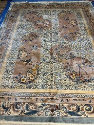 Hand Knotted Chinise Silk Rug 10x8 Ft   #1454