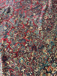 Antique Hand Knotted Persian Sarouk 12x17.9 Ft. #1455