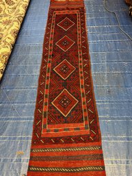 Hand Knotted Persian Balouch Rug 8x1.10 Ft   #1450