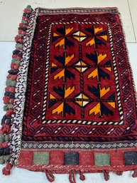 Hand Knotted Persian Saddle Rug 3x1.9 Ft   #1461.