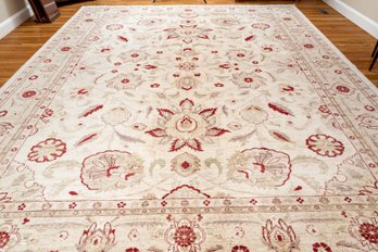 Hand Knotted Ouskak Rug 15.5x11.10 Ft   #1474