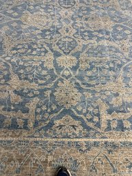 Hand Knotted Wool Oushak Rug 9x12 Ft.  #1475