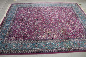 Hand Knotted Agra Tabriz Rug 10.10x7.10 Ft   #1494