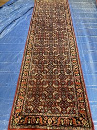 Hand Knotted Agra Tabriz Runner Rug. 8.5x2.4 Ft. #1497.