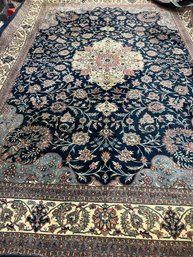 Hand Knotted Persian Tabriz Rug  13.3x10ft.  #1502.