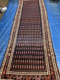 Antique Persian Kurdish Rug 11x3.8 Ft.  #1516.