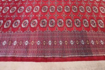 Hand Knotted Wool Bohkara Rug 19.6x10 Ft   #1542