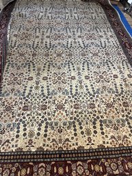 Fine Hand Knotted Hereke Silk Rug 15.2x9 Ft. #1535.