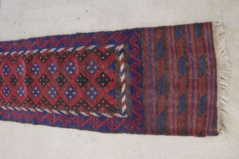 Hand Knotted Balouch Rug 8.10x1.8 Ft   #1536.