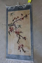 Hand Knotted Chinise Silk Rug 3x1.8 Ft. $1537.