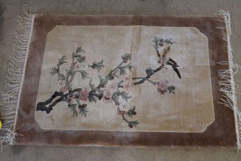 Hand Knotted Chinise Silk Rug 2x3 Ft. #1540.