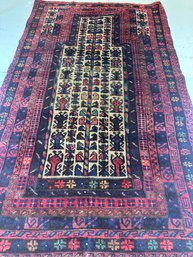 Hand Knotted Prayer Balouch Rug 3x5 Ft   #1559