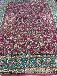 Fine Hand Knotted Agra Tabriz Rug 7.8x10.2 Ft   #1560